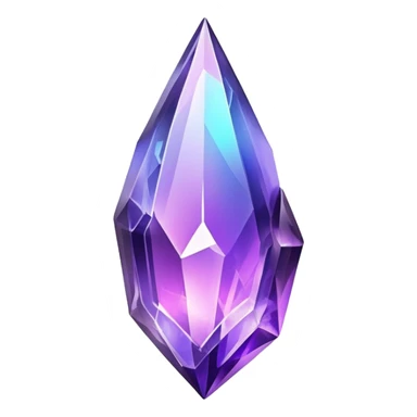Purple iridescent nebula crystal shard sticker