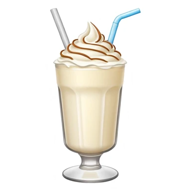 Milkshake with whipped cream sticker