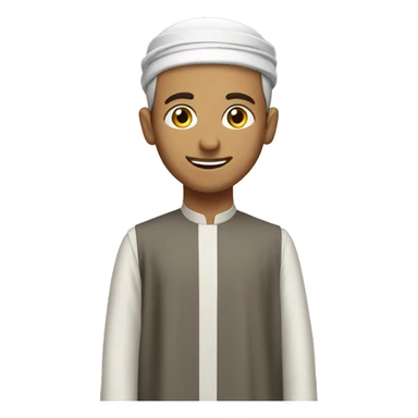 Guy in thobe at mosque sticker