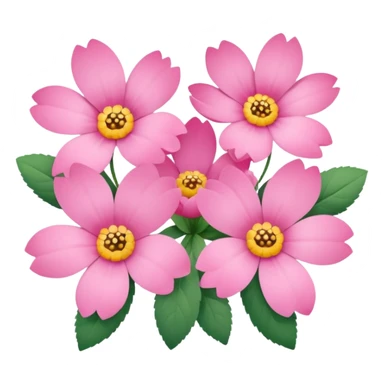 Polaroid photo of pink flowers sticker