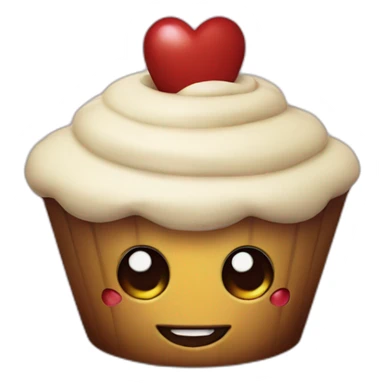 Happy cupcake with iron man  sticker