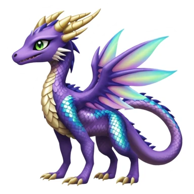 Badass edgy cool realistic Meloetta-Sergal-Cresselia-Palkia-Spyro-Fakémon-creature-hybrid sticker