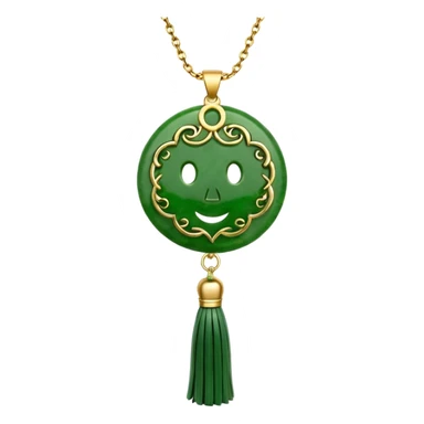 jade ade tassel pendant sticker