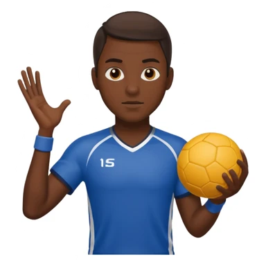 Handball player sticker