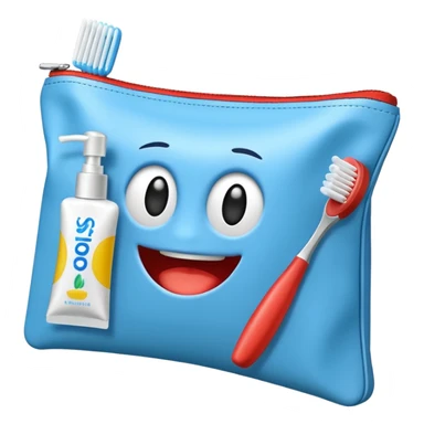 amenity kit with toothbrush toothpaste sticker