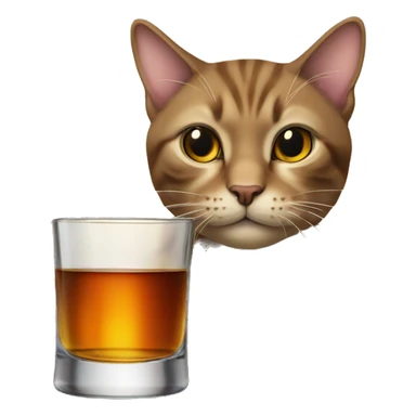 cat-with-glass-of-whiskey sticker
