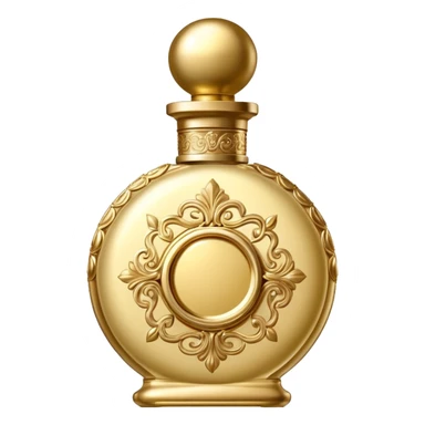 bottle of perfume gold exquisite large takes all the space

 sticker