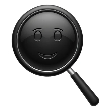 black search icon sticker
