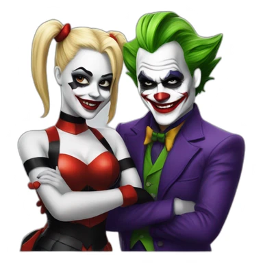 Joker and Harley Quinn sticker