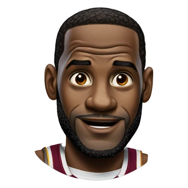 Lebron highly motivated face sticker