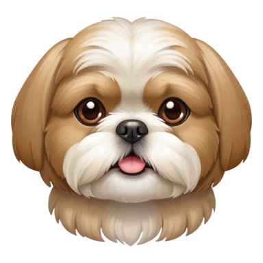 Beige and white Shih Tzu  sticker