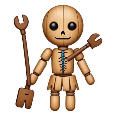voodoo doll sticker