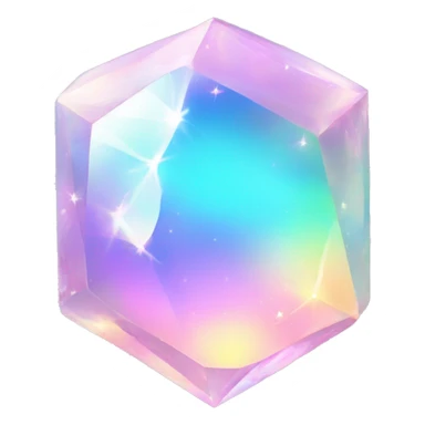 Shiny Pastel-Rainbow-Sparkle-Iridescent-Nebula-Opal-Gemstone sticker