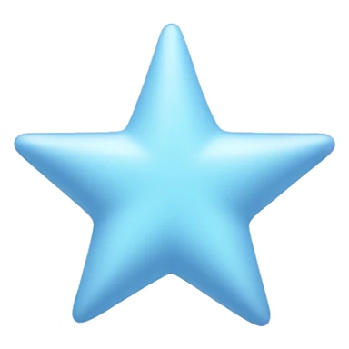 pastel blue star sticker