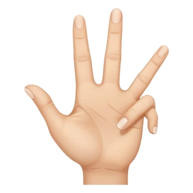 ASL symbol for the number 7 sticker