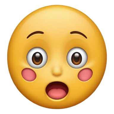 Happy shocked face sticker