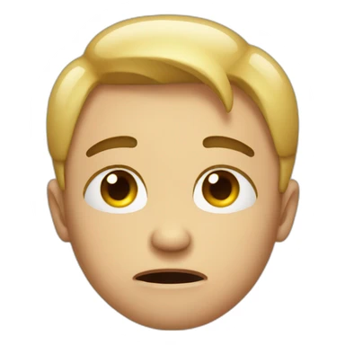 Real emoji crying face sticker