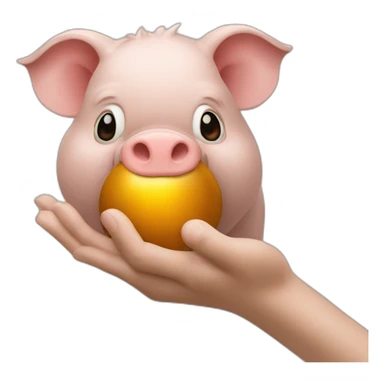 Un singe sur un cochon avec une bombe dans les mains sticker