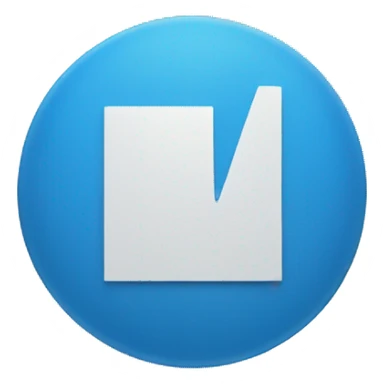 Blue circle with a white check mark in middle sticker