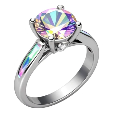glitter white diamond married ring sticker