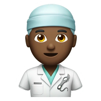 surgeon with a scalpel in his hands sticker