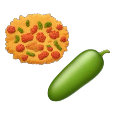 Indian food bacteria sticker