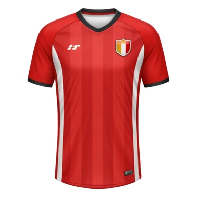 red soccer jersey sticker