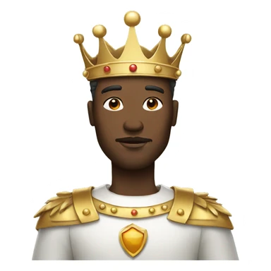 white king with crown sticker