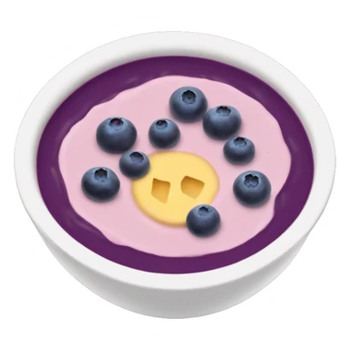 blueberry smoothie bowl  sticker