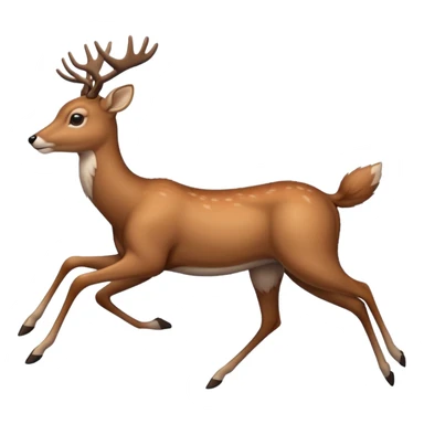 deer running sticker