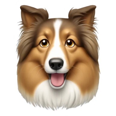 Mind blown shetland sheepdog sticker