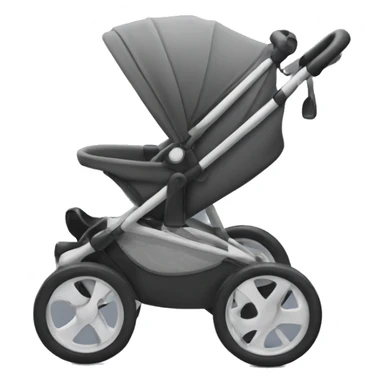 Black and greu Stroller sticker