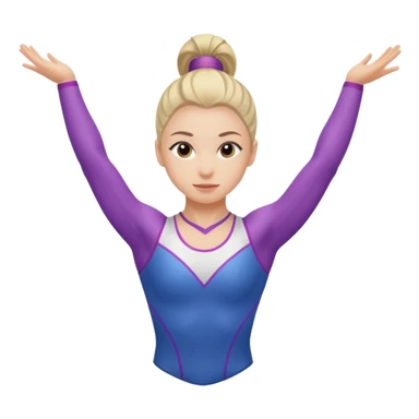 Women's gymnastics sticker