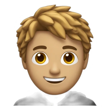 Chauve avec un bob sticker