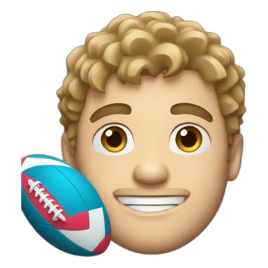 antoine dupont holding a rugby ball sticker