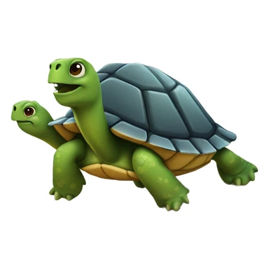 Tortuga en la playa  sticker