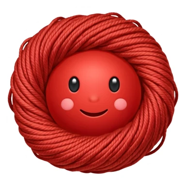 red ball of yarn sticker