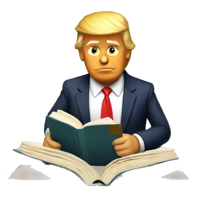 Donald trump read book sticker