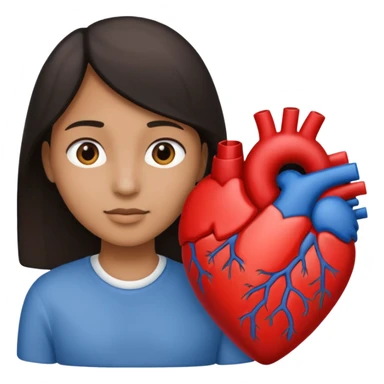 Half of his heart is black and the other half is white. sticker