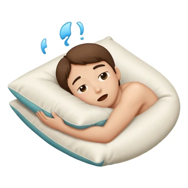  drooling on pillow sticker