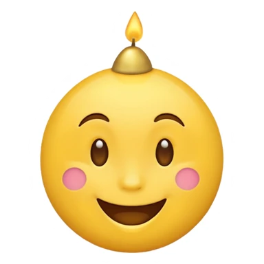 Emoji ios 18 de cara de cumpleaños sticker