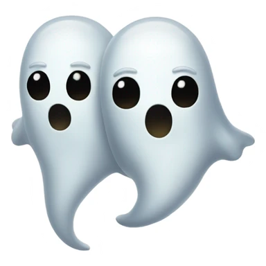Two ghost friends sticker