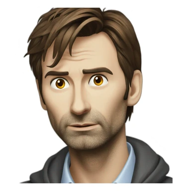 david tennant thinking sticker