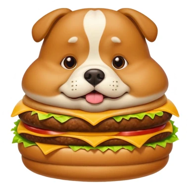 Fat dog eating McDonald’s  sticker