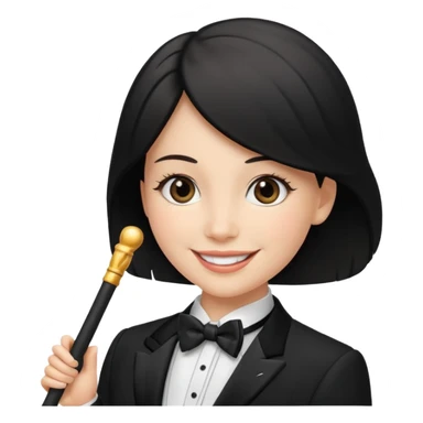 Female music conductor emoji sticker