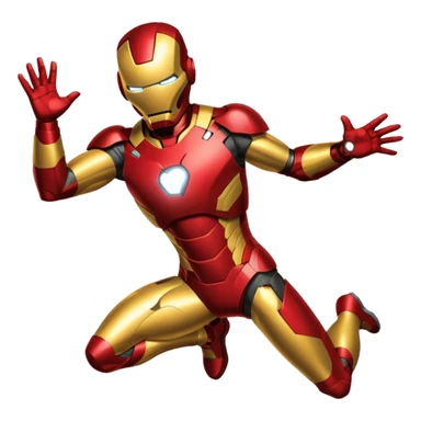 ironman flying sticker
