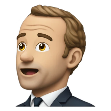 Macron qui frappe Zemour sticker