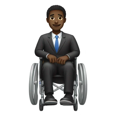 Gay Black Jew in wheelchair  sticker