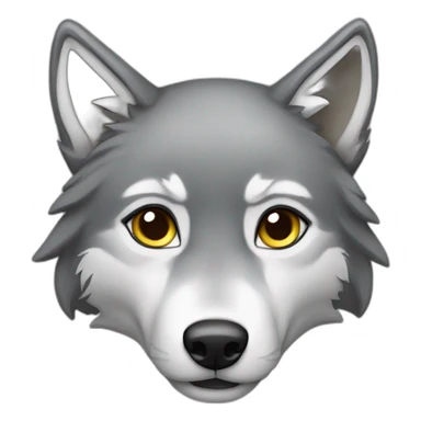 Female grey wolf  sticker