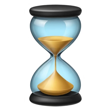 black hourglass sticker